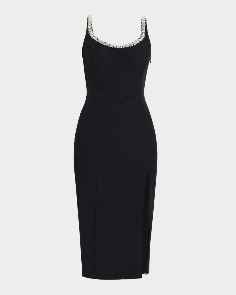 Prague Embellished Sleeveless Midi Dress